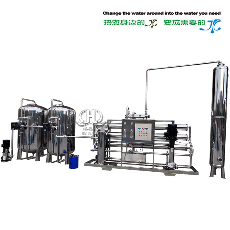 10噸全自動反滲透純水設備帶臭氧混合塔 10噸全自動反滲透純水設備帶臭氧混合塔
